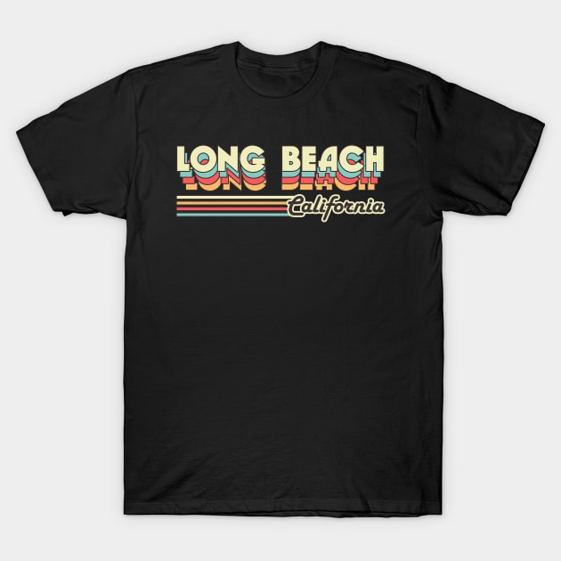 Long Beach town retro T-Shirt by SerenityByAlex